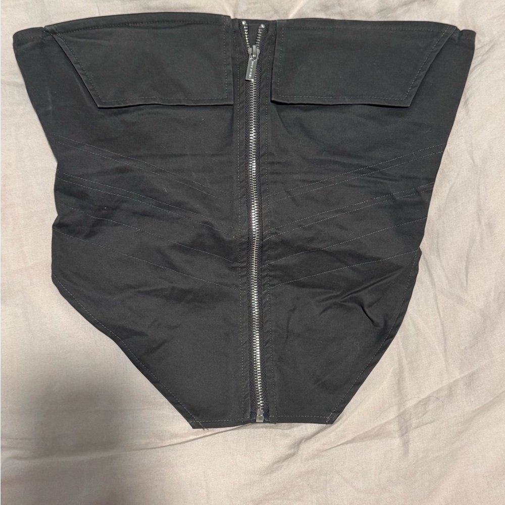 Black Zippered Women's Top